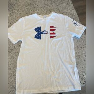 Under Armour Shirt flag USA summer youth medium